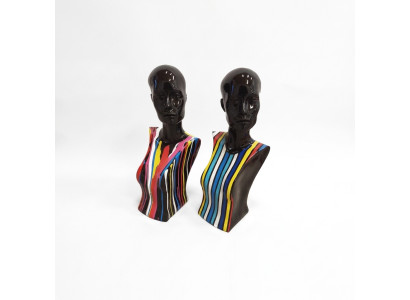 Abstract sculpture women's bust 58 cm style statues sculptures figures living room