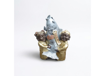 Deko Figur Statue Skulptur 44 cm Figuren Statuen Skulpturen Glücksbringer  (B56)