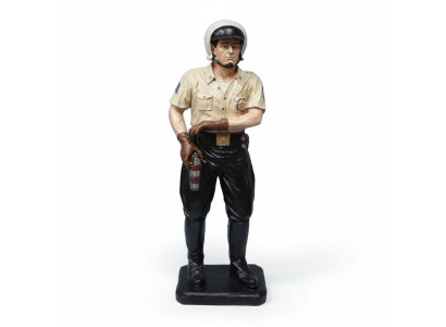 Decoration Shop Police Officer Highway Cop 105cm Statue USA Figure Sculpture Figures