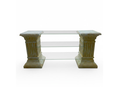 RTV Regal Column Sculptures 130x29cm Statues TV Living Room Shelves New