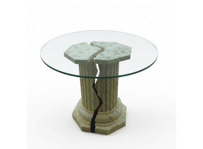 Roman design coffee table round side table column living room furniture tables
