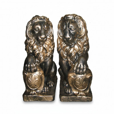 Lion Decor Figure Statue Sculpture 60cm Figures Statues Sculptures Decoration N21