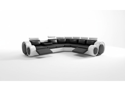 Berlin Corner Sofa with USB Upholstery Living Landscape Corner Set Relax Function