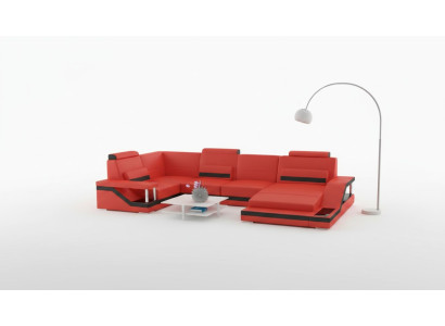 Living landscape couch corner sectional textile fabric leather sofas sofa with USB