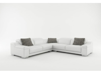Living landscape upholstery corner sectional sofa with USB set landscape leather 2711D