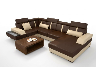Designer living landscape corner couch USB sofa upholstery suite leather sofa sofas new