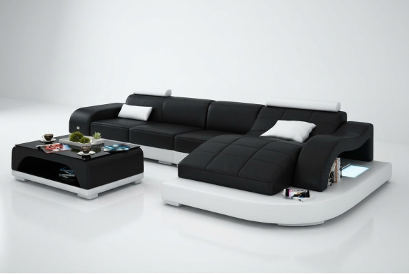 Living area corner sofa sofa with USB leather sofa designer sofa seat cushion new 3375