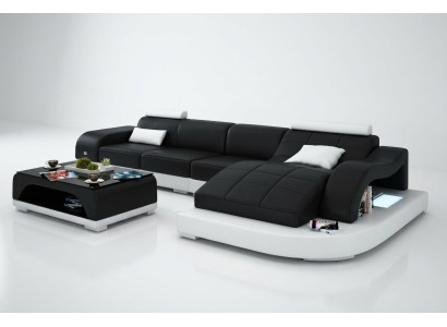 Living area corner sofa sofa with USB leather sofa designer sofa seat cushion new 3375