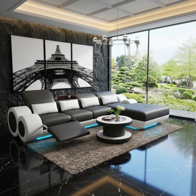 Leather sofa + USB sofa set new corner sofa corner set design modern sofa G8035H