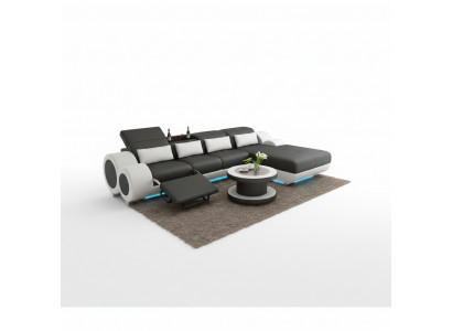 Leather sofa + USB sofa set new corner sofa corner set design modern sofa G8035H