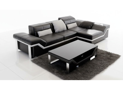 Leather sofa with USB, living landscape corner sofa set design modern sofa K5007F