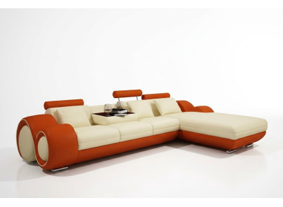 Leather sofa with USB living landscape corner sofa corner set design modern sofa A1163E