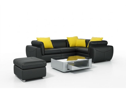 Leather sofa with USB living landscape corner sofa corner suite design modern sofa F3014C