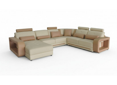 Corner sofa + USB cushioning corner living room landscape designer couches textile A1135