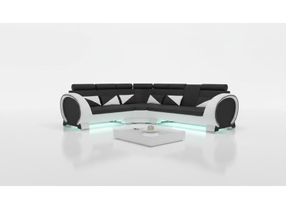 Corner sofa with USB leather sofa leather suite corner couch design sofa leather couch "VIGO"