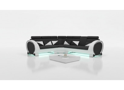 Corner sofa with USB leather sofa leather suite corner couch design sofa leather couch "VIGO"