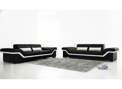 Leather sofa USB Sofa 3+3 seater design sofa upholstery leather suite couch
