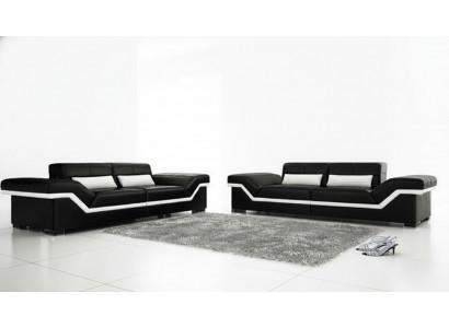 Leather sofa USB Sofa 3+3 seater design sofa upholstery leather suite couch