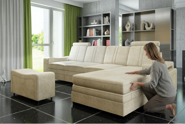 Textile couch with USB fabric sofa fabric couch corner sofa sofa upholstery suite corner new
