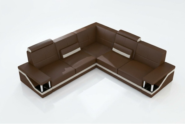 Leather sofa corner couch sofa + USB poster corner suite sofas fabric leather suite new