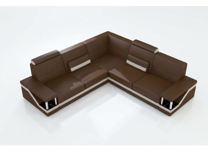 Leather sofa corner couch sofa + USB poster corner suite sofas fabric leather suite new