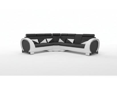 CORNER SOFA CORNER COUCH DESIGN *COLOR CHOICE* SOFA +USB, LEATHER LEATHER SOFA LEATHER SUITE
