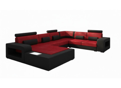 Sofa with USB fabric textile leather sofa with lighting living landscape custom-made.