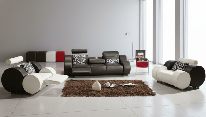 LEATHER SOFA with USB LEATHER SUITE 3+2+1 SEATER UPHOLSTERY SUITE DESIGNER SOFA NEW