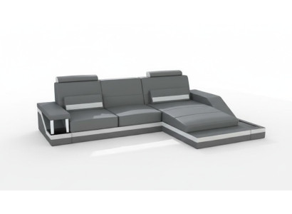 Corner sofa set leather textile fabric living landscape sofa USB new custom-made