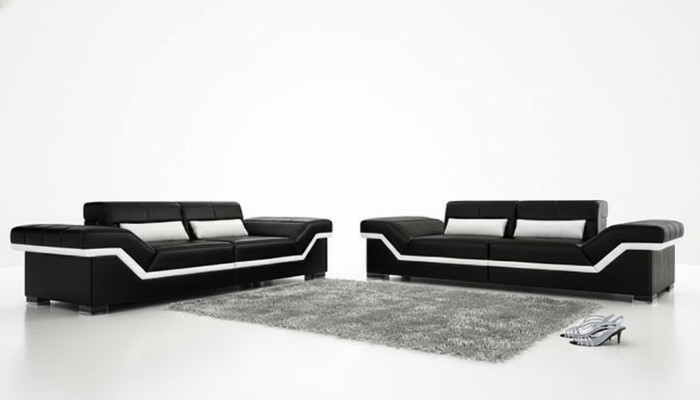 Leather Sofa USB Custom-Made Sofa 3+3 Seater Design Sofa Upholstery Leather Suite