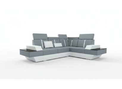 Design leather sofa USB living landscape upholstered sofa corner sofa corner couch custom-made