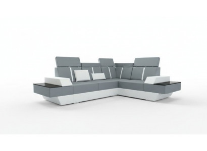 Design leather sofa USB living landscape upholstered sofa corner sofa corner couch custom-made