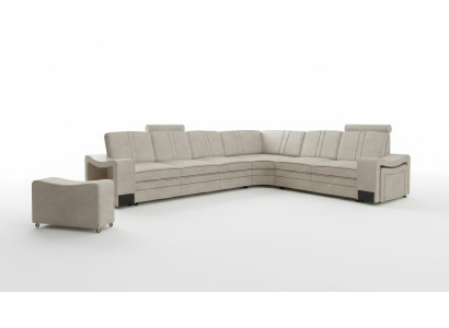Fabric couch, textile upholstery corner couch, sofa with USB, corner sofa, living area, fabric sofa