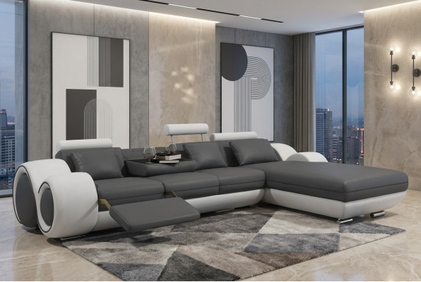 Sectional sofa USB living landscape couch leather sofa sofa suite custom-made