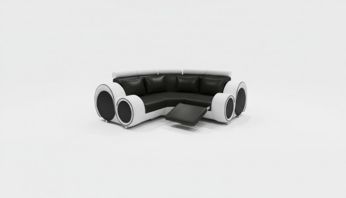 Leather sofa living landscape couch design corner sofa Berlin sofa custom-made USB