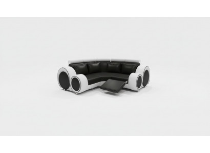 Leather sofa living landscape couch design corner sofa Berlin sofa custom-made USB