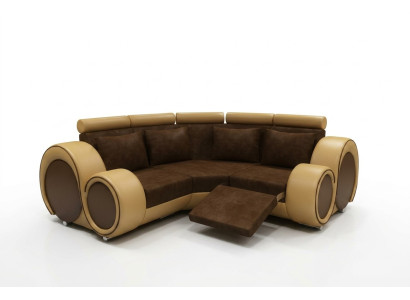 FABRIC SOFA LIVING AREA SOFA RELAXATION FUNCTION COUCH CORNER SOFA Custom-made USB