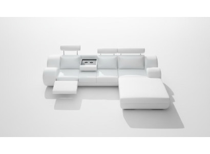 Designer suite corner sofa living landscape couch sofa upholstered leather sofa with USB