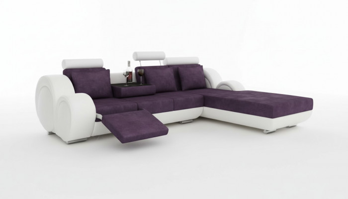 Textile sofa fabric sofa living landscape couch set corner sofa custom-made USB.