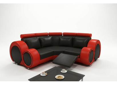 LEATHER SOFA with USB DESIGN CORNER SOFA BERLIN SOFA SET UPHOLSTERY Custom-Made New