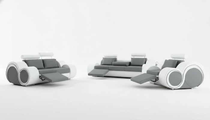 Sofa cushion 3+2 seat with USB sofa leather sofa custom-made couch set new