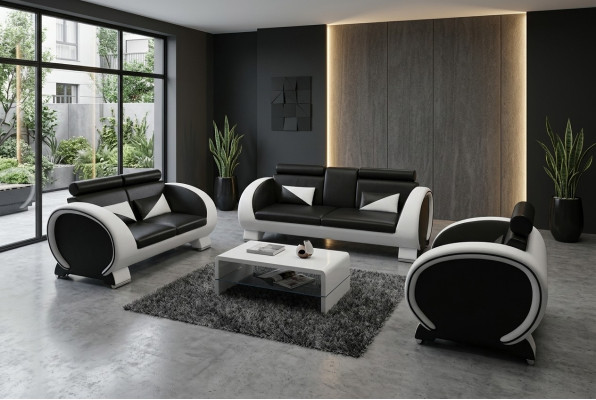 Leather sofa 3+1 couch upholstered furniture upholstered sofa leather sofa designer sofa with USB