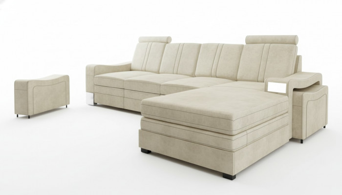 Textile couch corner couch fabric sofa with USB corner sofa sofa upholstery set corner new