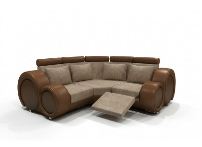 FABRIC SOFA TEXTILE LIVING AREA SOFA BERLINX RELAX FUNCTION COUCH CORNER SOFA with USB