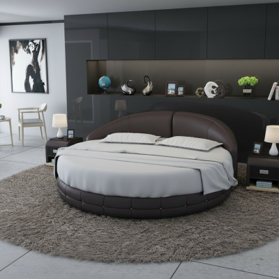 Round Bed Design Upholstered Bed Luxury Bed Double Bed USB Beds Round