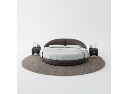 Round Bed Design Upholstered Bed Luxury Bed Double Bed USB Beds Round