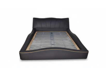 Luxury Design Leather Upholstered Hotel Bed with USB Frame Upholstered Beds