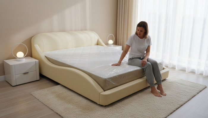 Luxury bed with USB padded double hotel modern beds leather 140/160/180/200 cm bed