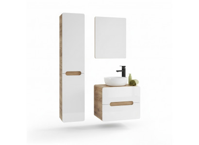 Design bathroom furniture bath set cabinet washbasin lighting