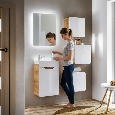 Design bathroom furniture bath 5-piece set cabinet sink